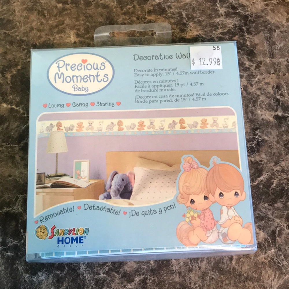 New Precious moments baby decorative wall border